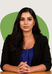 Ai-Driven Creation of a Women Wearing Black Blazer with a Blue Top