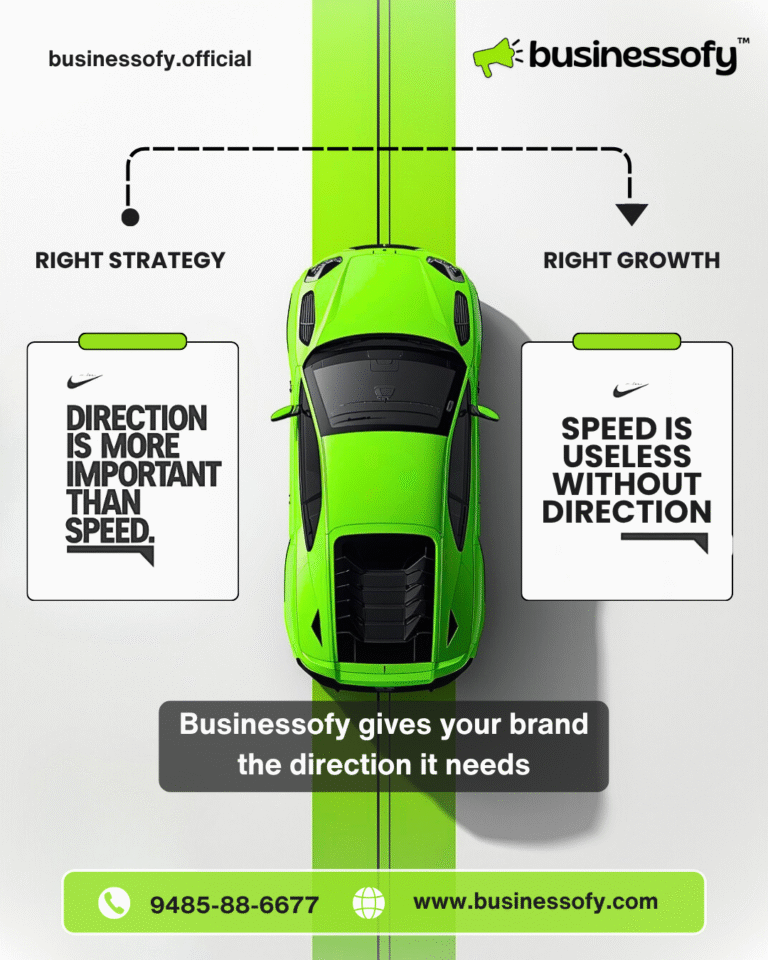 Speed is useless without direction